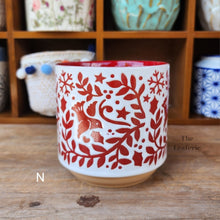 Load image into Gallery viewer, The Leaferie MIni Pots Series 4. 15 ceramic small pots designs. view of designs N
